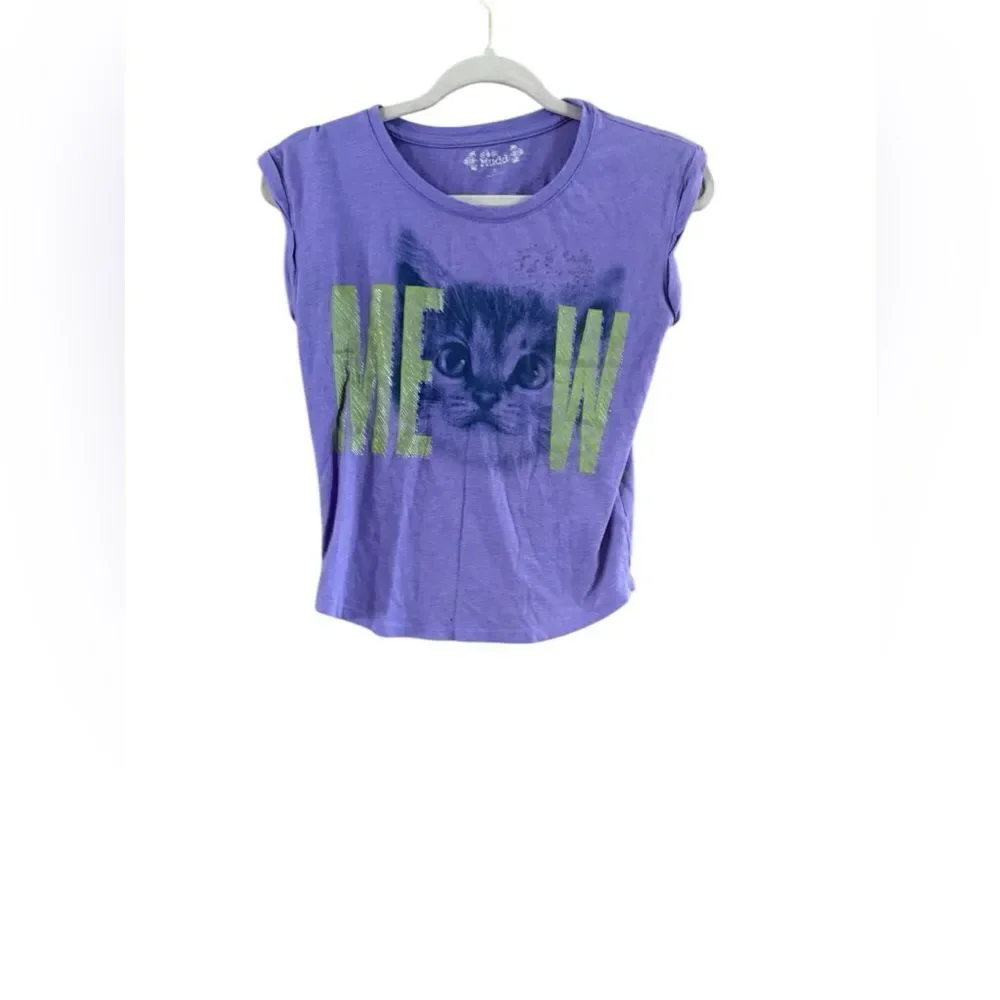 Mudd Girls Top Size 12 Purple Short Sleeve